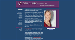 Desktop Screenshot of judithclairecounseling.com