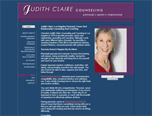 Tablet Screenshot of judithclairecounseling.com